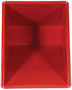 Vestil Steel Heavy Duty Self Dumping Hopper - 1/2 Cubic Yard 6000 lb - Red