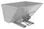 Vestil Steel Medium Duty Self Dumping Hopper - 3 Cubic Yard 4000 lb - Silver Lining