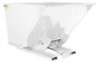 Vestil Steel Heavy Duty Self Dumping Hopper - 2-1/2 Cubic Yard 6000 lb - White