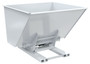 Vestil Steel Heavy Duty Hydraulic Dumping Hopper - 2-1/2 Cubic Yard 6,000 lb - White