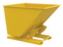 Vestil Steel Heavy Duty No Bump and Dump Hopper - 2 Cubic Yard 6000 lb - Yellow
