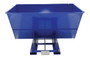 Vestil Steel Medium Duty Self Dumping Hopper - 3 Cubic Yard 4000 lb - Blue