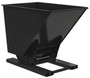 Vestil Steel Heavy Duty Hydraulic Dumping Hopper - 1-1/2 Cubic Yard 6,000 lb - Black