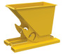 Vestil Steel Heavy Duty No Bump and Dump Hopper - 1/4 Cubic Yard 6000 lb - Yellow