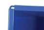Vestil Steel Heavy Duty No Bump and Dump Hopper - 1/2 Cubic Yard 6000 lb - Blue