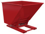 Vestil Steel Heavy Duty Hydraulic Dumping Hopper - 2 Cubic Yard 6,000 lb - Red