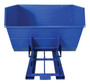 Vestil Steel Heavy Duty Self Dumping Hopper - 4 Cubic Yard 6000 lb - Blue