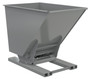 Vestil Steel Heavy Duty Hydraulic Dumping Hopper - 1-1/2 Cubic Yard 6,000 lb - Gray Semi Gloss