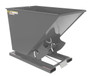 Vestil Steel Medium Duty Self Dumping Hopper - 1-1/2 Cubic Yard 4000 lb - Battleship Gray