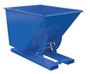 Vestil Steel Medium Duty No Bump and Dump Hopper - 1 Cubic Yard 4000 lb - Blue