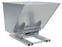 Vestil Steel Heavy Duty Hydraulic Dumping Hopper - 2 Cubic Yard 6,000 lb - Silver