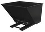 Vestil Steel Heavy Duty No Bump and Dump Hopper - 2-1/2 Cubic Yard 6000 lb - Semi Gloss Black
