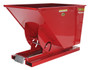 Vestil Steel Heavy Duty Self Dumping Hopper - 1 Cubic Yard 6000 lb - Red