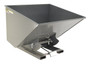 Vestil Steel Medium Duty Self Dumping Hopper - 2-1/2 Cubic Yard 4000 lb - Battleship Gray