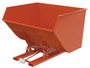 Vestil Steel Heavy Duty Self Dumping Hopper - 5 Cubic Yard 6000 lb - Orange