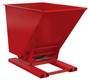 Vestil Steel Heavy Duty Hydraulic Dumping Hopper - 1-1/2 Cubic Yard 6,000 lb - Red