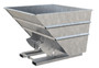 Vestil Steel Heavy Duty No Bump and Dump Hopper - 2-1/2 Cubic Yard 6000 lb - Galvanized