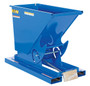 Vestil Steel Heavy Duty Self Dumping Hopper - 1/3 Cubic Yard 6000 lb - Blue