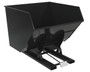Vestil Steel Heavy Duty Self Dumping Hopper - 4 Cubic Yard 6000 lb - Semi Gloss Black