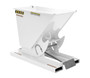 Vestil Steel Heavy Duty Self Dumping Hopper - 1/4 Cubic Yard 6000 lb - White