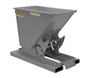 Vestil Steel Light Duty Self Dumping Hopper - 1/3 Cubic Yard 2000 lb - Battleship Gray