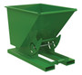 Vestil Steel Heavy Duty No Bump and Dump Hopper - 1/2 Cubic Yard 6000 lb - Tractor Green
