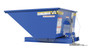 Vestil Steel Low Profile Self Dumping Hopper - .33 Cubic Yards 2,000 lb - Blue