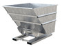 Vestil Steel Heavy Duty No Bump and Dump Hopper - 2 Cubic Yard 6000 lb - Galvanized