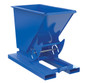 Vestil Steel Medium Duty No Bump and Dump Hopper - 1/4 Cubic Yard 4000 lb - Blue