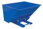 Vestil Steel Medium Duty No Bump and Dump Hopper - 3 Cubic Yard 4000 lb - Blue