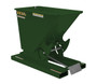 Vestil Steel Heavy Duty Self Dumping Hopper - 1/3 Cubic Yard 6000 lb - Hunter Green