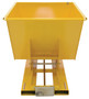 Vestil Steel Heavy Duty Self Dumping Hopper - 1 Cubic Yard 6000 lb - Yellow