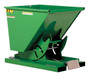 Vestil Steel Heavy Duty Self Dumping Hopper - 1/3 Cubic Yard 6000 lb - Green