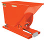 Vestil Steel Light Duty Self Dumping Hopper - 3/4 Cubic Yard 2000 lb - Orange