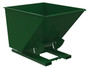 Vestil Steel Medium Duty No Bump and Dump Hopper - 2 Cubic Yard 4000 lb - Hunter Green