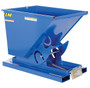 Vestil Steel Heavy Duty Self Dumping Hopper - 1/2 Cubic Yard 6000 lb - Blue