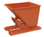 Vestil Steel Heavy Duty No Bump and Dump Hopper - 1/2 Cubic Yard 6000 lb - Orange