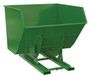 Vestil Steel Heavy Duty No Bump and Dump Hopper - 4 Cubic Yard 6000 lb - Tractor Green
