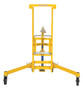 Vestil Steel Economical Foot Pump Drum Transporter - 55 Gallon 800 lb - Yellow