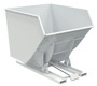 Vestil Steel Heavy Duty Self Dumping Hopper - 3-1/2 Cubic Yard 6000 lb - White