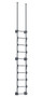 Vestil Steel Walk Through Dock Ladder - 10 Step 300 lb - Gray Semi Gloss
