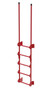 Vestil Steel Walk Through Dock Ladder - 5 Step 300 lb - Red