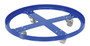 Vestil Steel Over Pack Drum Dolly - 32 In. x 32 In. x 5-5/8 In. 1200 lb - Blue