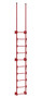 Vestil Steel Walk Through Dock Ladder - 10 Step 300 lb - Red