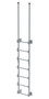 Vestil Steel Walk Through Dock Ladder - 7 Step 300 lb - Silver