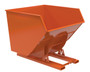 Vestil Steel Heavy Duty No Bump and Dump Hopper - 4 Cubic Yard 6000 lb - Orange
