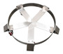 Vestil Stainless Steel Mobile Drum Dolly - 5 Spoke 25-1/2 In. x 25-1/2 In. x 6-7/8 In. 1100 - Silver