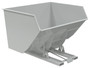 Vestil Steel Heavy Duty Self Dumping Hopper - 5 Cubic Yard 6000 lb - Machine Gray