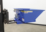 Vestil Steel Low Profile Self Dumping Hopper - .5 Cubic Yards 2,000 lb - Blue