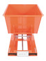 Vestil Steel Heavy Duty Self Dumping Hopper - 1/2 Cubic Yard 6000 lb - Orange